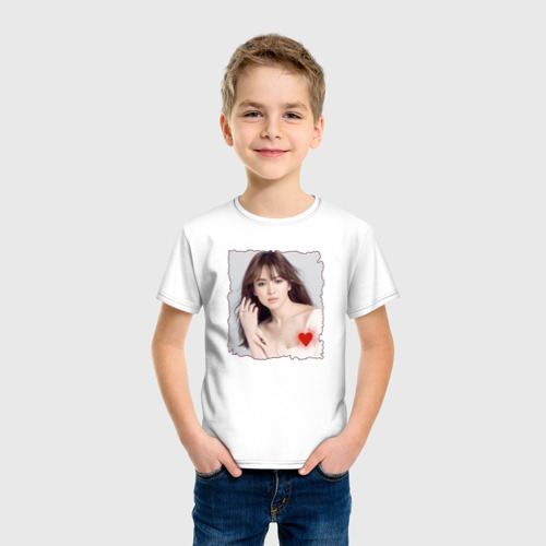 Детская футболка хлопок Song Hye-kyo, цвет белый - фото 3