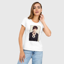 Женская футболка хлопок Slim Ли Чон Сок - фото 2