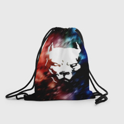 Рюкзак-мешок 3D Стаффордширский терьер - космос