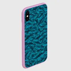 Чехол для iPhone XS Max матовый Акулы - фото 2