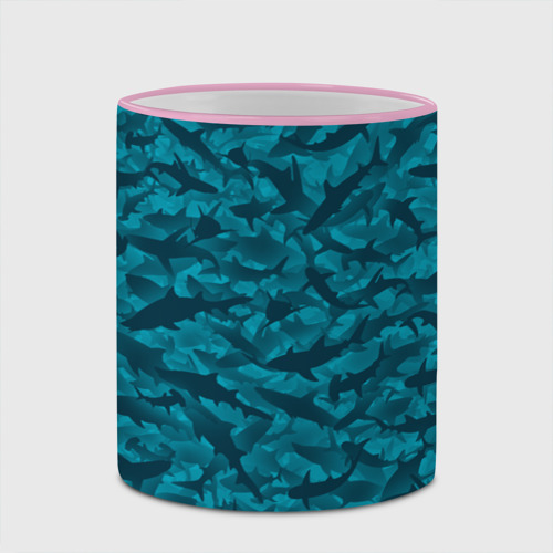Кружка с полной запечаткой Акулы, цвет Кант розовый - фото 4