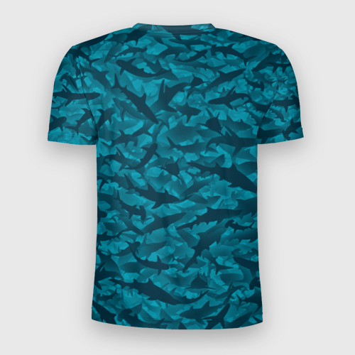 Мужская футболка 3D Slim Акулы, цвет 3D печать - фото 2