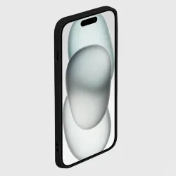 Чехол силиконовый для Apple iPhone 15 матовый Акулы - фото 2
