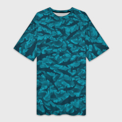 Платье-футболка 3D Акулы
