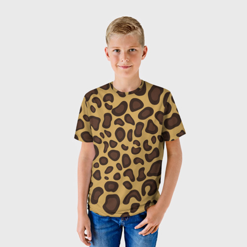 Детская футболка 3D Шкура настоящего леопарда - фото 3