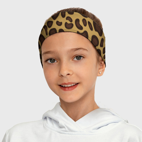 Повязка на голову 3D Шкура настоящего леопарда - фото 7
