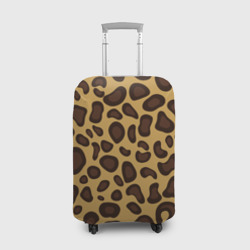 Чехол для чемодана 3D Шкура настоящего леопарда