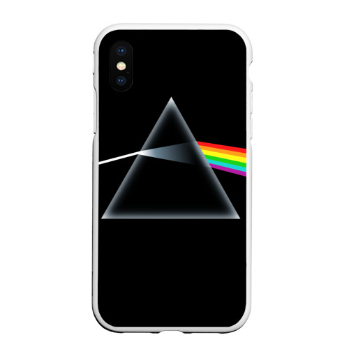 Чехол для iPhone XS Max матовый Pink Floyd, цвет белый