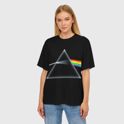 Женская футболка oversize 3D Pink Floyd - фото 2
