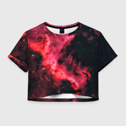 Женская футболка Crop-top 3D Space