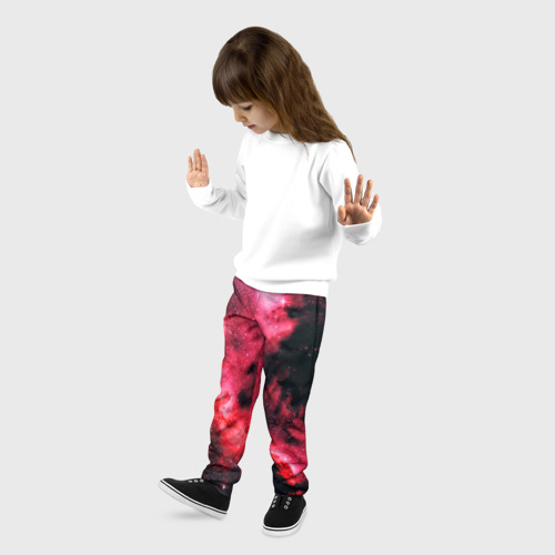 Детские брюки 3D с принтом Space, фото на моделе #1