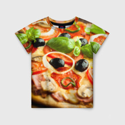 Детская футболка 3D Пицца
