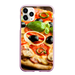 Чехол для iPhone 11 Pro Max матовый Пицца