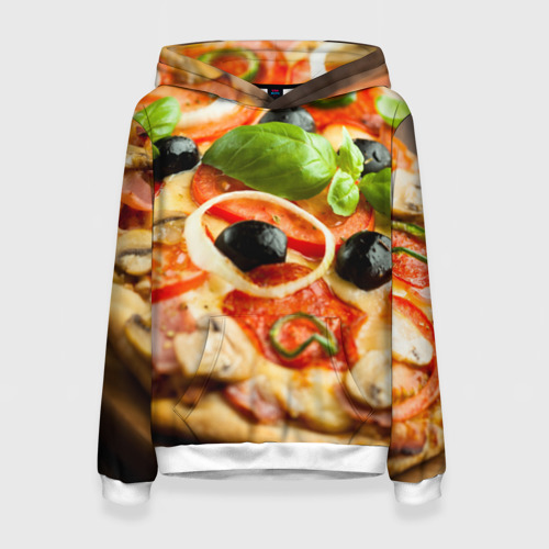 Женская толстовка 3D Пицца, цвет 3D печать