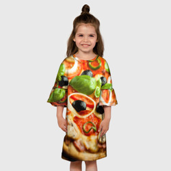 Детское платье 3D Пицца - фото 2