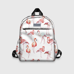 Детский рюкзак 3D Узор из фламинго