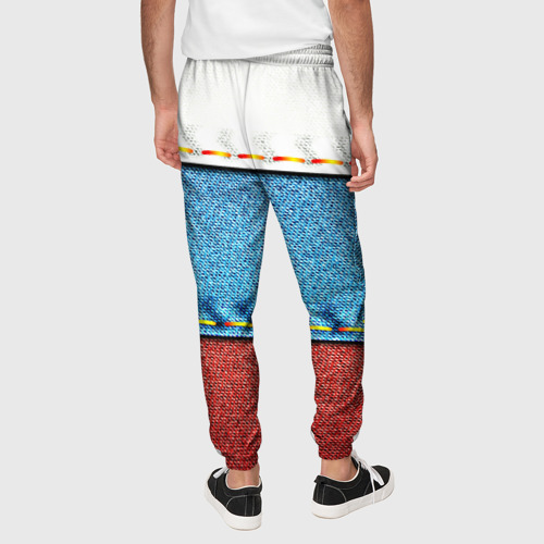 Мужские брюки 3D Триколор, цвет 3D печать - фото 5