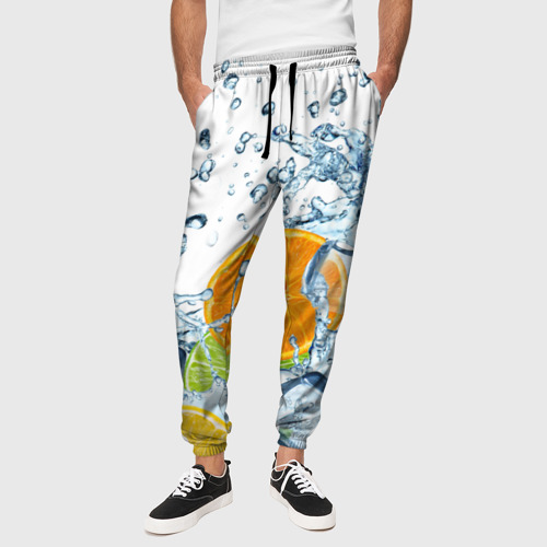 Мужские брюки 3D Мульти фрукт, цвет 3D печать - фото 4