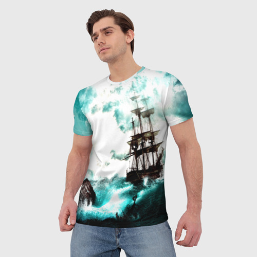 Мужская футболка 3D Ship - фото 3