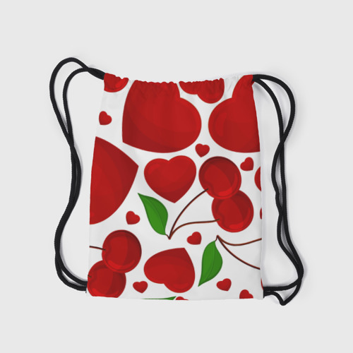 Рюкзак-мешок 3D сердце и вишня - фото 7