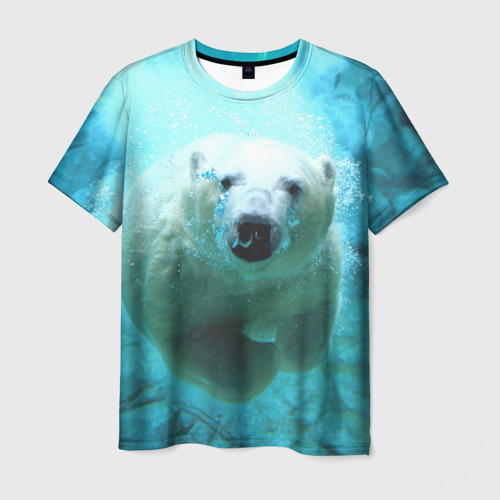 Мужская футболка 3D медведь