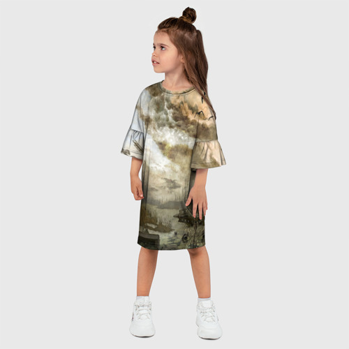 Детское платье 3D с принтом Сталкер, фото на моделе #1