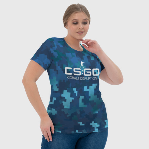 Женская футболка 3D Cs:go - Cobalt Disruption Ржавый кобальт, цвет 3D печать - фото 6