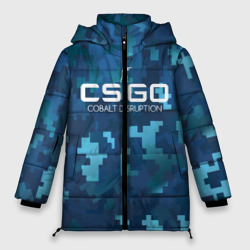 Женская зимняя куртка Oversize Cs:go - Cobalt Disruption Ржавый кобальт