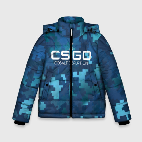 Зимняя куртка для мальчиков 3D Cs:go - Cobalt Disruption Ржавый кобальт