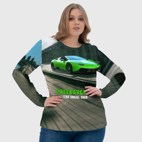 Женский лонгслив 3D Lamborghini - фото 6