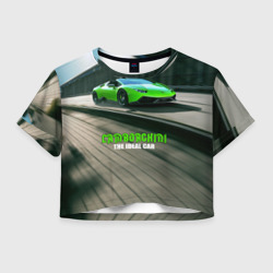 Женская футболка Crop-top 3D Lamborghini