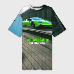 Платье-футболка 3D Lamborghini