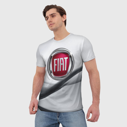 Мужская футболка 3D FIAT, цвет 3D печать - фото 3