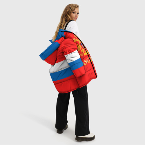 Женская зимняя куртка Oversize Сборная России Домашняя форма, цвет красный - фото 5