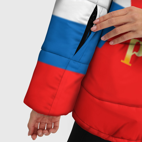 Женская зимняя куртка Oversize Сборная России Домашняя форма, цвет красный - фото 6