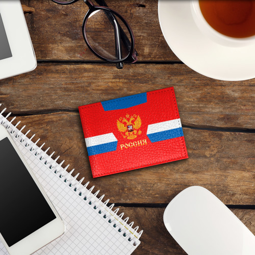Обложка для студенческого билета Сборная России Домашняя форма, цвет красный - фото 3