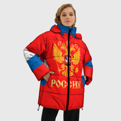 Женская зимняя куртка Oversize Сборная России Домашняя форма - фото 2