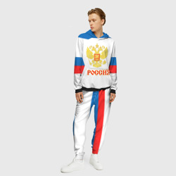 Мужской костюм с толстовкой 3D Сборная России гостевая форма - фото 2