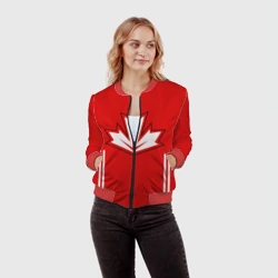 Женский бомбер 3D Сборная Канады по хоккею 2016 - фото 2