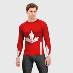 Мужской рашгард 3D Сборная Канады по хоккею 2016 - фото 2