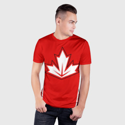 Мужская футболка 3D Slim Сборная Канады по хоккею 2016 - фото 2