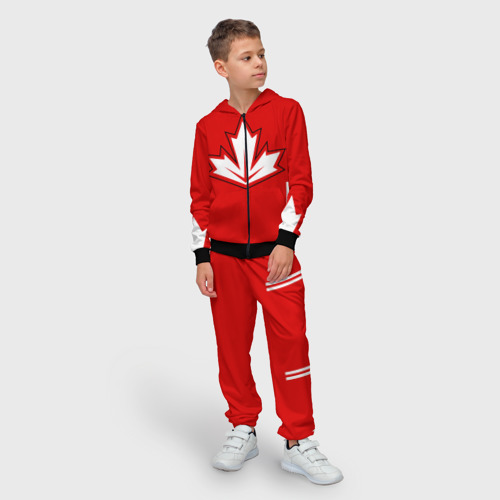 Детский 3D костюм с принтом Сборная Канады по хоккею 2016, фото на моделе #1
