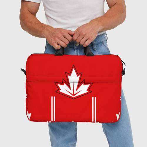 Сумка для ноутбука 3D Сборная Канады по хоккею 2016, цвет 3D печать - фото 5