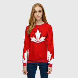 Женский свитшот 3D Сборная Канады по хоккею 2016 - фото 2