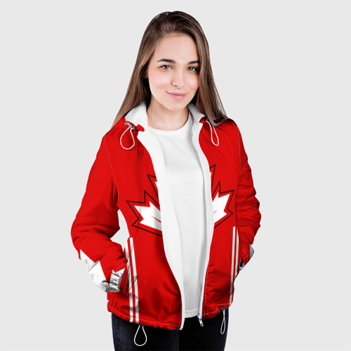 Женская куртка 3D Сборная Канады по хоккею 2016, цвет белый - фото 4