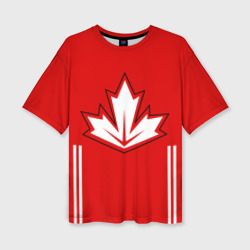 Женская футболка oversize 3D Сборная Канады по хоккею 2016