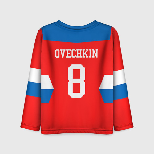 Детский лонгслив 3D Форма № 8 Ovechkin, цвет 3D печать - фото 2