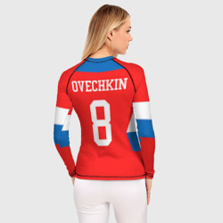 Женский рашгард 3D Форма № 8 Ovechkin - фото 2