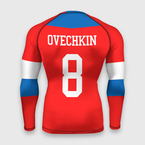 Мужской рашгард 3D Форма № 8 Ovechkin, цвет 3D печать - фото 2