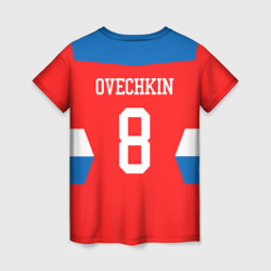 Женская футболка 3D Форма № 8 Ovechkin